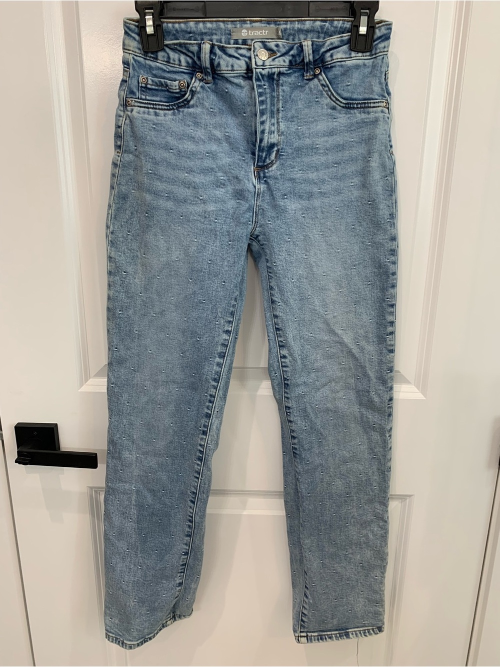 Tractr Light Blue Embellished Girls Jeans